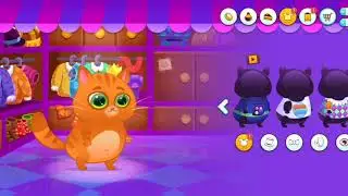 Суровый КОТИК БУБУ. Кормим, наряжаем и играем с Котенком BuBBu. Обзор игры для детей
