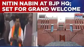 New BJP Working President Nitin Nabin Arrives In Delhi, Set For Grand Welcome At Party Headquarters
