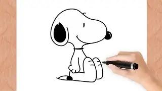 Como Dibujar a SNOOPY I Facil I paso a paso