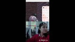 First trial PRISM LIVE APP 😍 ....