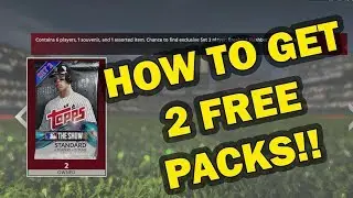 HOW TO GET 2 FREE PACKS IN MLB 18 DIAMOND DYNASTY