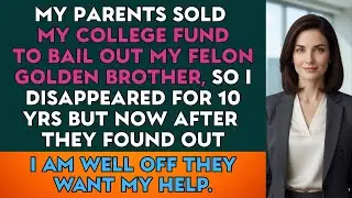 My Parents Sold My College Fund to Bail Out My Felon Golden Bro, So I Disappeared for 10 Yrs But Now