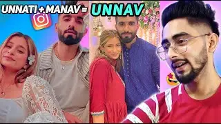 Unnav Reels Reaction Video Unnati and Mr.Mnv DamnFam