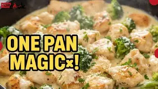 🥦 One Pan Garlic Parmesan Chicken & Broccoli Healthy & Easy Dinner! #TopCook #ChickenBroccoli