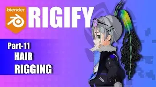 Blender — Риггинг персонажей с помощью Rigify, часть 011 | Риггинг волос