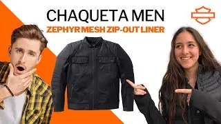 &iexcl;Chaqueta Harley Zephyr Mens Zip-Out Liner!
