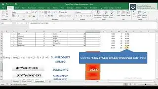 How in Excel's SUMPRODUCT, SUMSQ,SUMX2MY2,SUMX2PY2,SUMXMY2,IMSUM SERIESSUM Formula working
