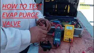 Como probar la VALVULA  de purgacion del sistema de evaporacion.