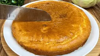 Cabbage with onions pie is tastier than meat! Why didn't I know this recipe?