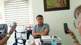 Former Cong. ACE BARBERS sa pamahayag sa Joint Venture Agreement nan PRIME WATER diri sa Surigao.