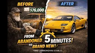I Bought an Abandoned Lamborghini Diablo From an Old Man for $76,000 | Satisfying ASMR Restoration.