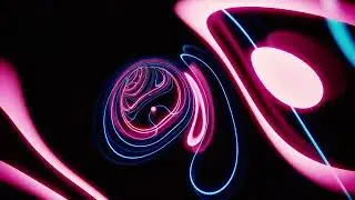 Ambient Music Live Wallpaper Video Loop I Calm and Relaxing Pink and Blue Doodles 4k
