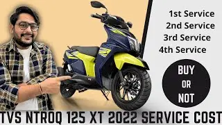 TVS Ntorq 125 XT Service Cost | Maintenance Cost | Service Schedule | Free Service | First Service