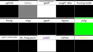 Unscramble The Words (Pingu Characters Edition)