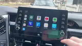 Toyota Camry V70 Рестайл. Ютуб и Яндекс навигатор на штатном мониторе.