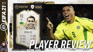 BEST STRIKER IN FIFA 21? 90 BASE ICON R9 RONALDO PLAYER REVIEW! FIFA 21 ULTIMATE TEAM!