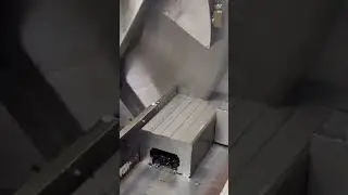 This is a stone cutting process using a special machine that is modern and hygienic.