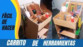 COMO HACER UN CARRITO ORGANIZADOR DE HERRAMIENTAS// CARRITO DE HERRAMIENTAS FÁCIL Y ECÓNOMICO