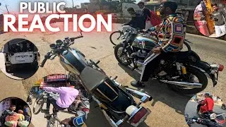 Continental GT 650 Public Reaction | Loudest Exhaust Red Rooster