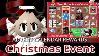 Advent Calendars Rewards in Tower Heroes Roblox this Christmas Event 2021