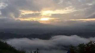 Time lapse of Foggy morning just after sunrise from | White House View Point Resort|