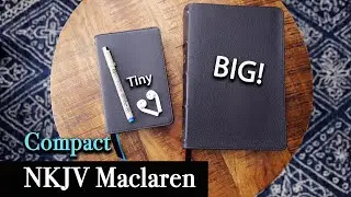NKJV Maclaren Compact Bible in Black Genuine Leather