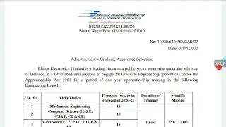 BEL Apprenticeship B.Tech