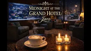 A Quiet Midnight Hotel Lounge In The 1940's | Cozy 1940s Jazz for Late Nights