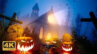 1 Hour Halloween Pumpkin Loop 🎃 | Spooky 4K Halloween Ambience for Parties & Background