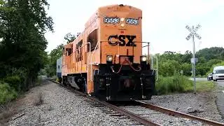 CSX U23B 9553 with Chessie K5LA | Southern Appalachia Railway Museum