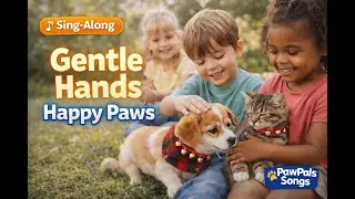 Gentle Hands, Happy Paws 🐾 | Animal Songs for Kids (Sing-Along Kids Music)