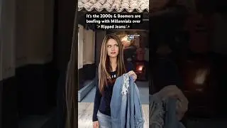 It&rsquo;s the #2000s & boomers are beefing with #millennials over Ripped Jeans #2000sfashion