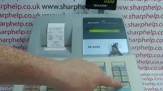 Time Date Programming Tutorial Sharp XE-A203 / XE-A206 / XE-A20S Cash Registers