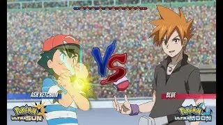 Pokemon Battle USUM: Alola Ash Vs Blue (Pok&eacute;mon Wifi Face Off!)