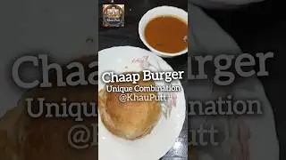 Burger Tawa Chaap Unique Combination Khau Putt #dinner #food #viral #shorts #burger