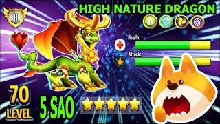 Đỉnh Kao Cho Rồng HIGH NATURE Dragon L&ecirc;n 5 Sao V&agrave;ng Cấp Độ 70 - Dragon City Top Game Android Ios