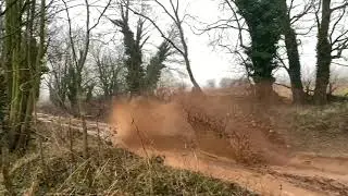 KTM 690 Enduro R on wet lanes 2