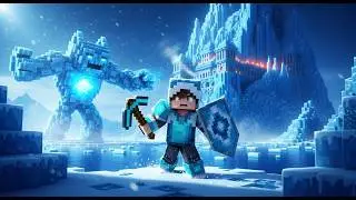 100 Days Glacial Prison: AI Minecraft Cinematic &ndash; Building a Frost Bastion