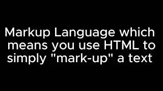 HTML overview