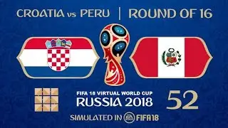 FIFA 18 World Cup Croatia VS Peru 4K