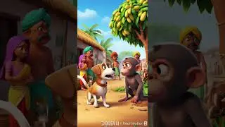 Funny monkey story in village 🤭🌾