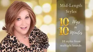 10 WIGS in 10 MINUTES | MOST popular MID-LENGTH wigs | FAST paced and FUN | What are your favorites?
