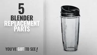 Top 10 Blender Replacement Parts [2018]: Two 24 oz. Tritan Nutri Ninja Cups with two Sip & Seal Lids