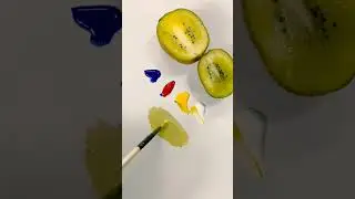 drawing color matching tips for kiwi fruit #drawing #shorts#youtube #youtube shorts #art.