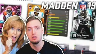 MY MOM DRAFTS A BEAST TEAM! MADDEN 19 MUT DRAFT