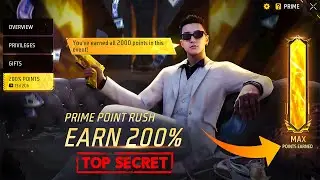 200% Points Prime Point Rush EARN 200% Event Free Fire | Max Point Earned Event Free Fire 