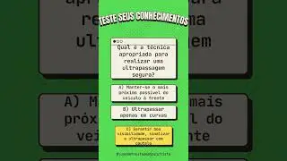 QUIZ DE SOBREVIV&Ecirc;NCIA: VOC&Ecirc; PASSA OU REPROVA? #pilotagemsegura #motociclista #direcaodefensiva #moto