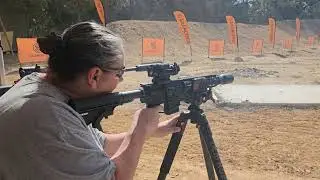 My wife shooting at Capitol Armory's 