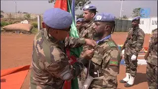 Les Casques bleus mauritaniens de la MINUSCA, honor&eacute;s de la m&eacute;daille de l&rsquo;ONU