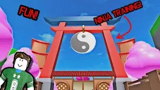 NINJA TRAINING OBBY IN ROBLOX! *WALKTRHOUGH*